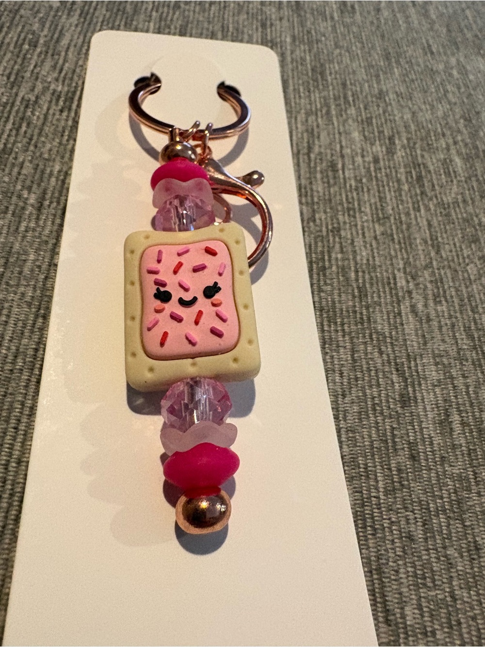 Hand Crafted Poptart Keychain or Bag Charm - NWOT
